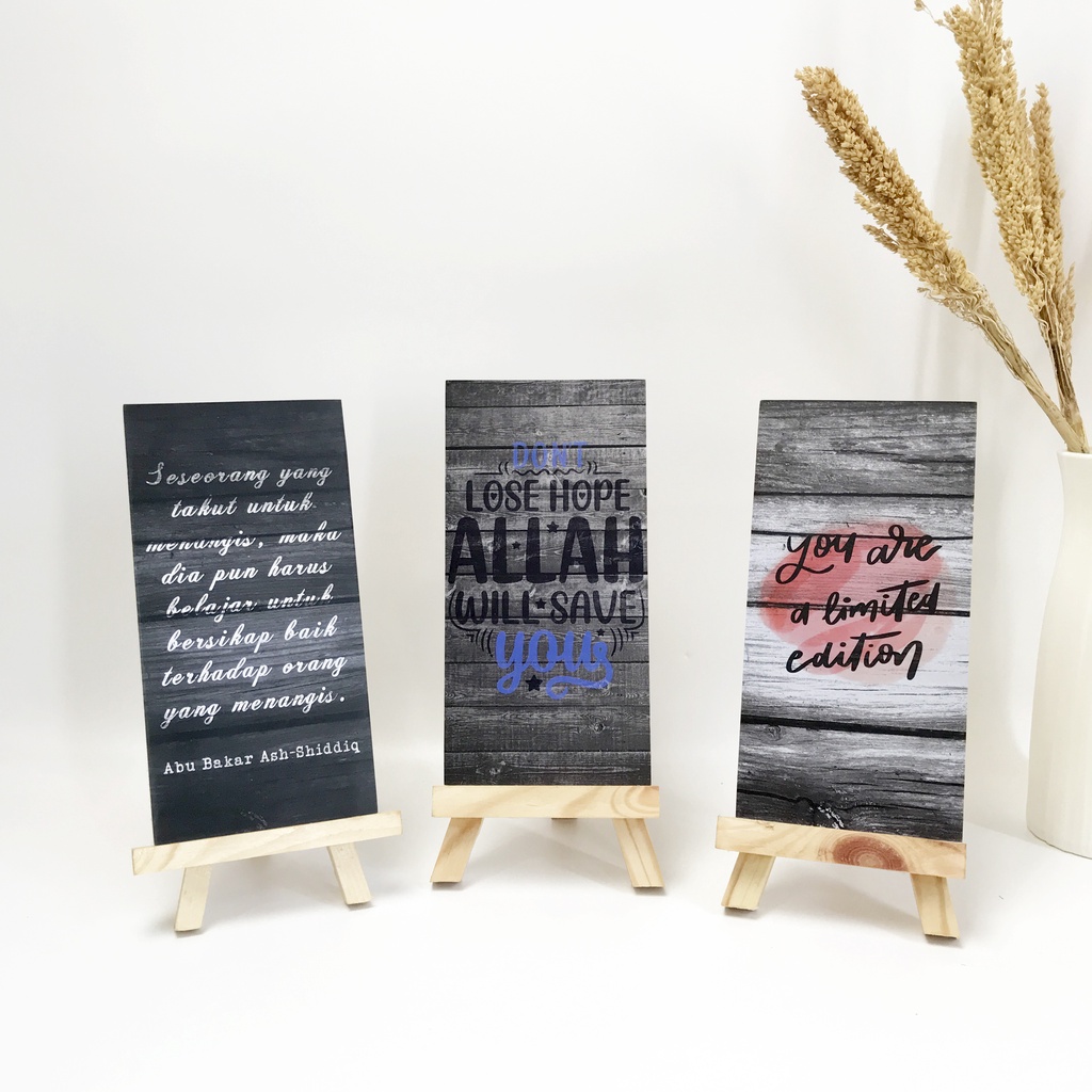 TENNESY HIASAN DINDING QUOTE KAYU RETRO 10x20CM WALL DECOR PAJANGAN KAYU POSTER DEKORASI DINDING RUMAH KAMAR TIDUR