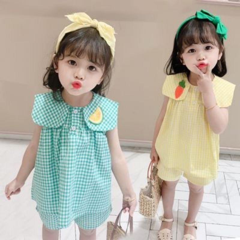 Set Kids Aiko Ruffle Setelan Anak Perempuan 6-24 Bulan