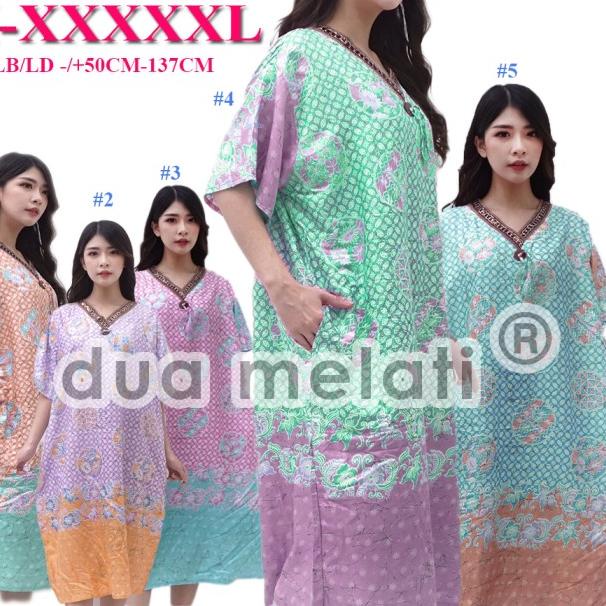 Baju Tidur Daster Batik Jumbo Big Size Rayon XXXL D33D34D35D36D37