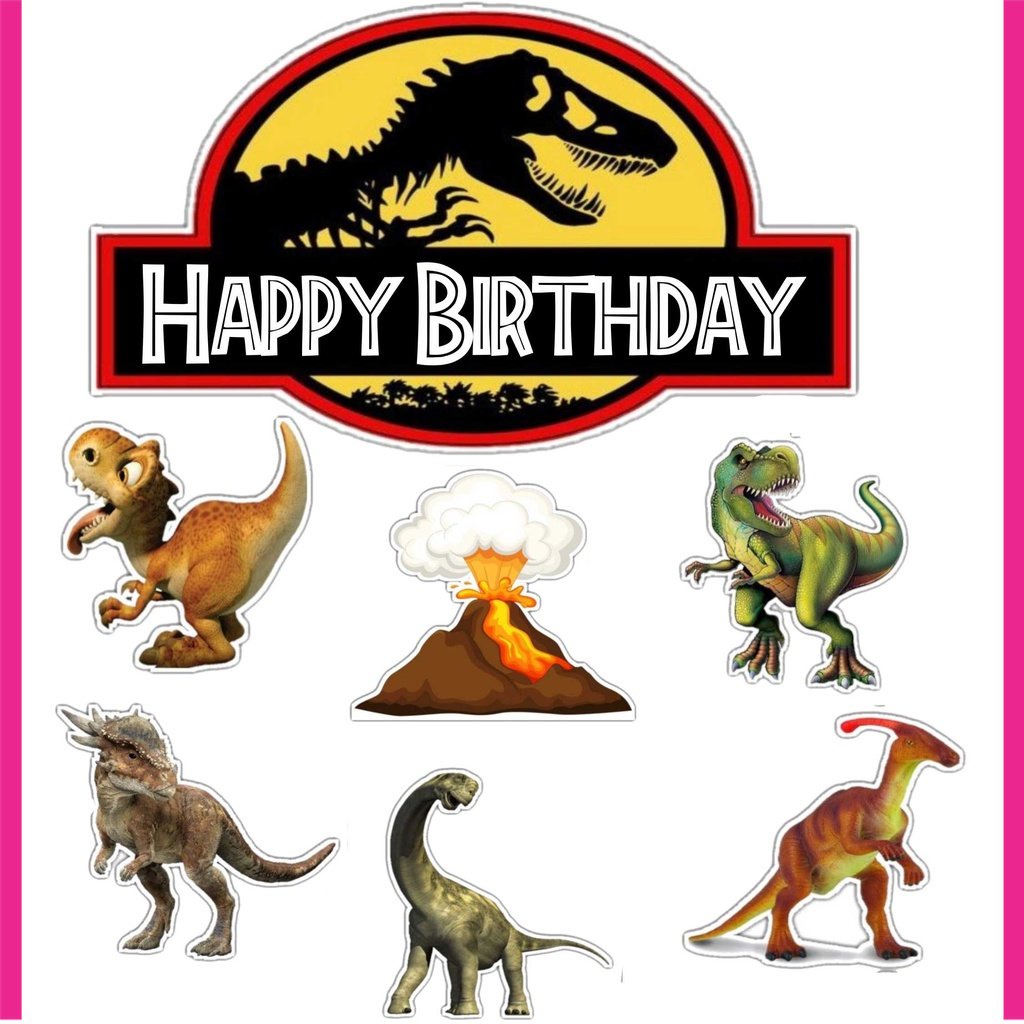 

BIGBAG HIASAN KUE JURASSIC PARK TOPPER CAKE TOPPER ULANG TAHUN TOPPER ULTAH