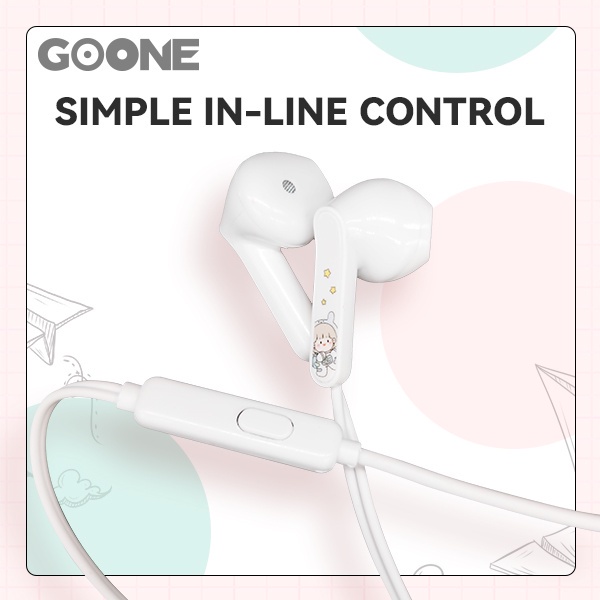 GOONE Earphone Space Trip Ear Earbuds Headset Awet Headset Universal iOS Android-randoom