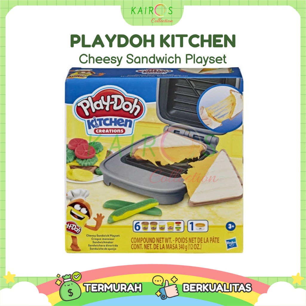 PlayDoh Kitchen Cheesy Sandwich Playset