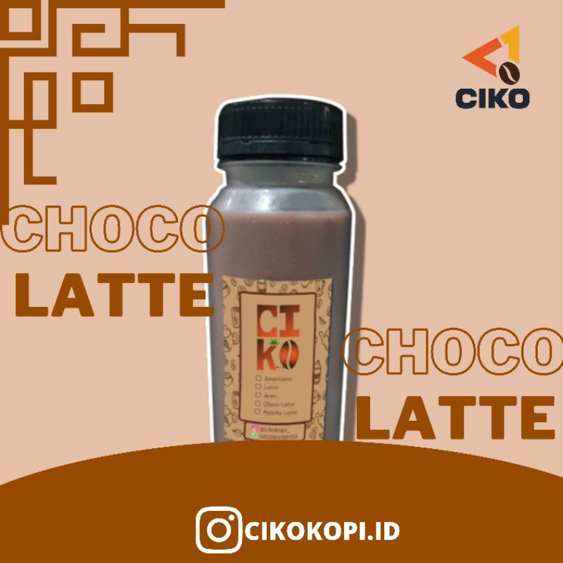 

Ciko Choco Latte Kopi Susu Botol Kekinian 250ml