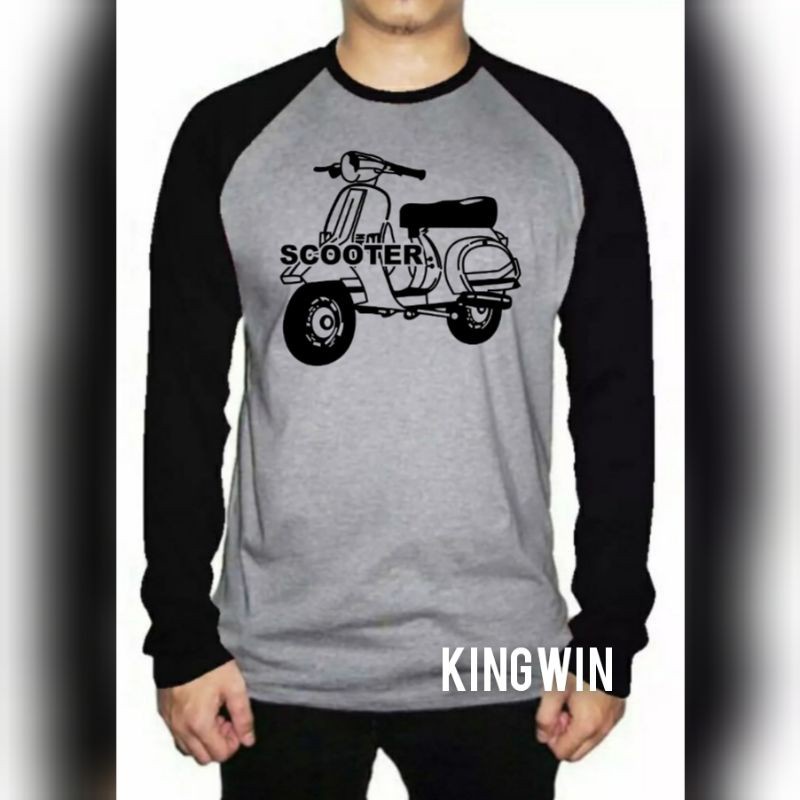 KAOS RAGLAN UNISEX LENGAN PANJANG DAN KARAKTER