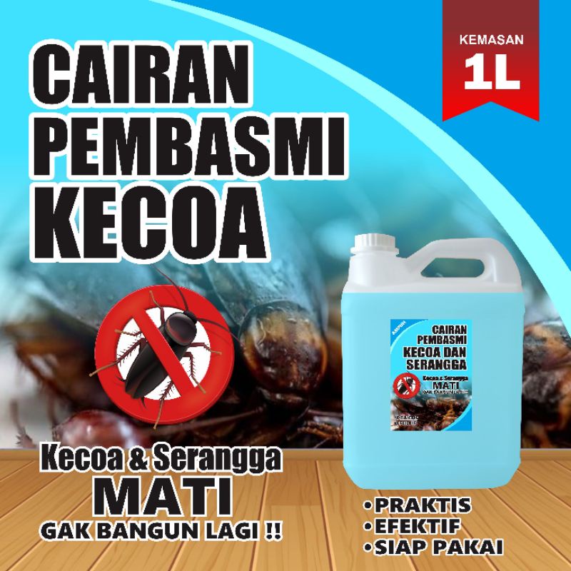 Cairan Pembasmi KECOA dan SERANGGA  Ampuh 100% kemasan jurigen 1 liter