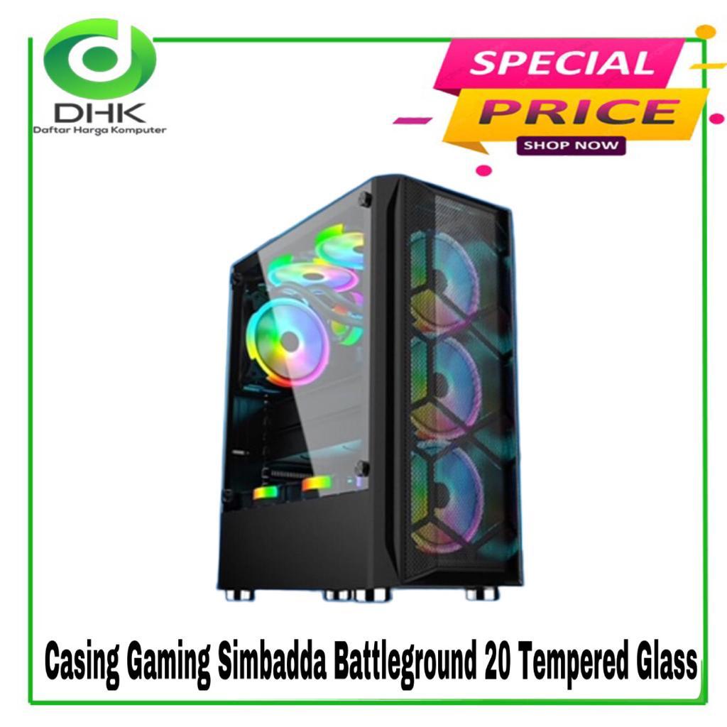 Casing Gaming Simbadda Battleground 20 - Tempered Glass