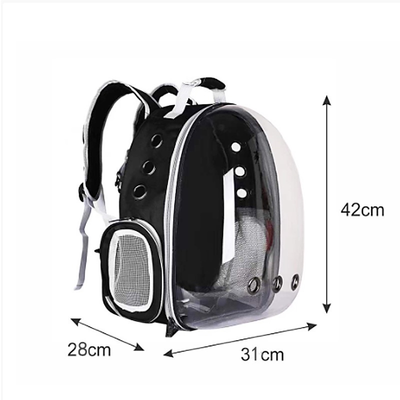 Tas Gendong Ransel Kelinci Anjing Kucing Transparan / Pet Cargo / Pet Carrier Universal