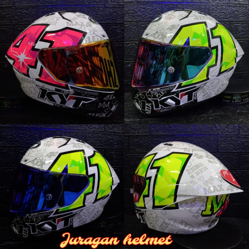 HELM KYT NZ RACE ESPARGARO REP 2021 PAKET GANTENG SPESIAL EDITION SNI DOT TERMURAH