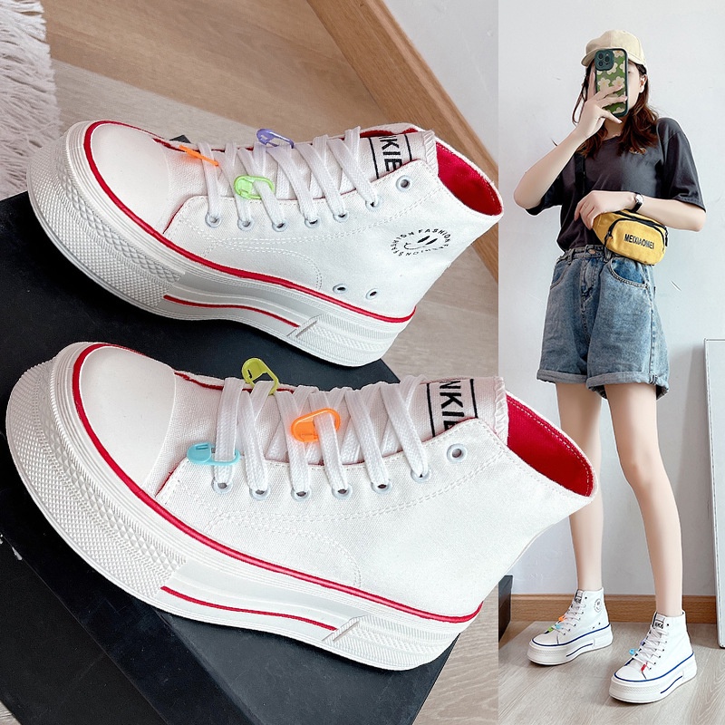 TBIG [COD] Sepatu Sneakers Import Shoes HTJOANA Fashion Wanita Sepatu Korea Style Sekolah Kuliah