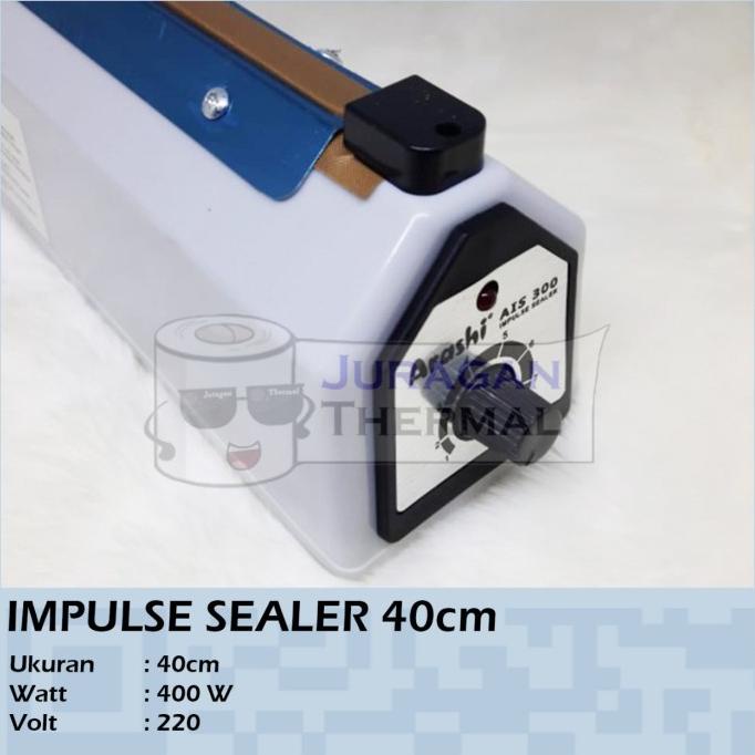 Mesin Sealer Plastik 40 cm | Mesin Press | Impulse Sealer Arashi 40 cm