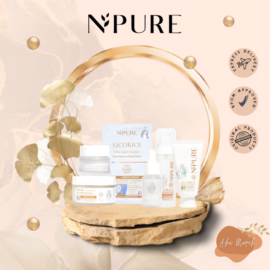 ✨ AKU MURAH ✨ NPURE LICORICE I See The Light PAKET LENGKAP