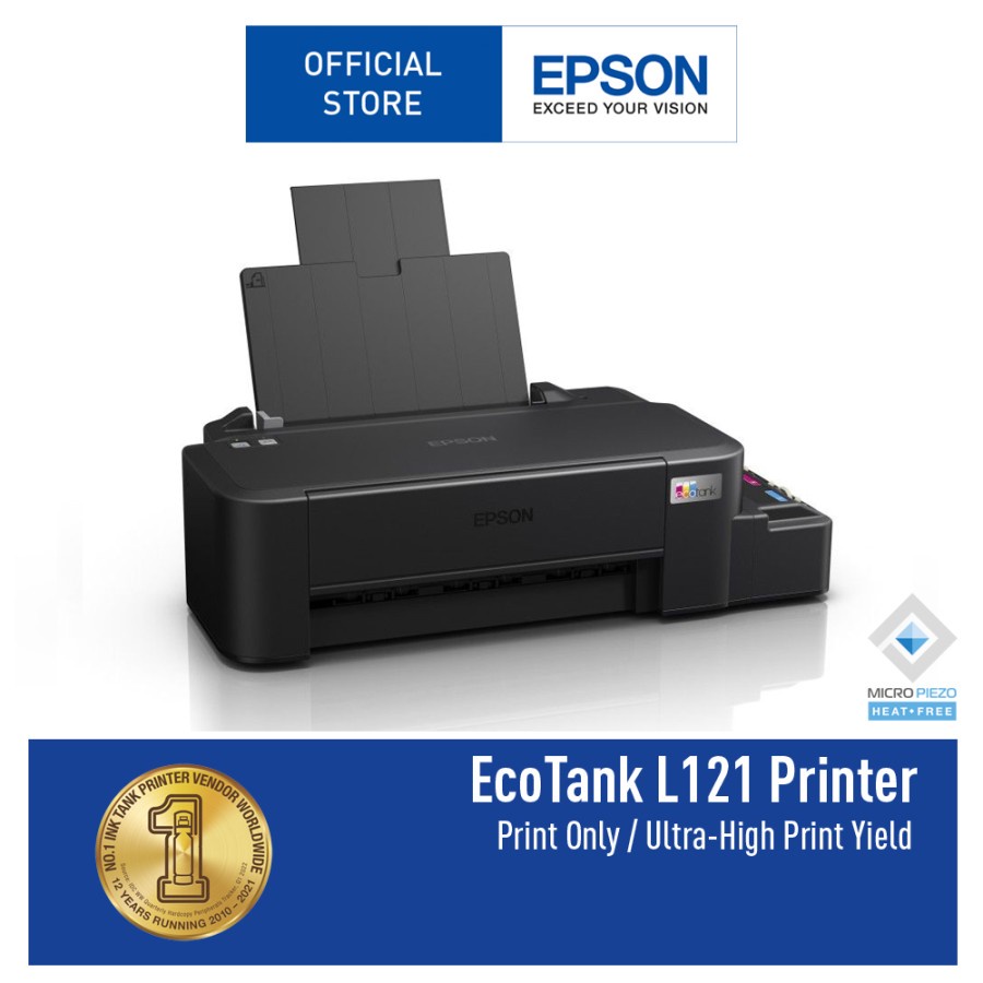 PRINTER EPSON L121 PRINT ONLY INKTANK GARANSI RESMI EPSON INDONESIA 2 TAHUN
