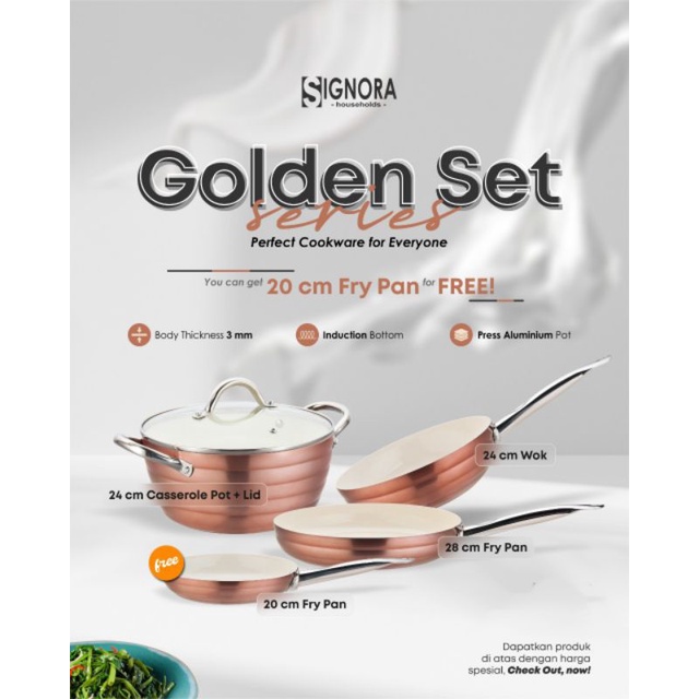 Signora Golden Set Series/Panci/Frypan