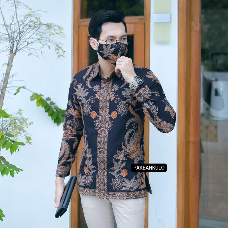 Batik Premiun Pria Slimfit || Motif Baskara