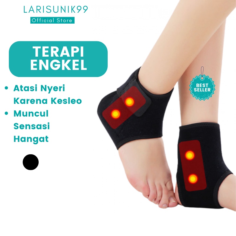 Deker Pergelangan Kaki Alat Terapi Sabuk Terapi Engkel Pemanas Ankle Magnetik Nyeri 2pcs