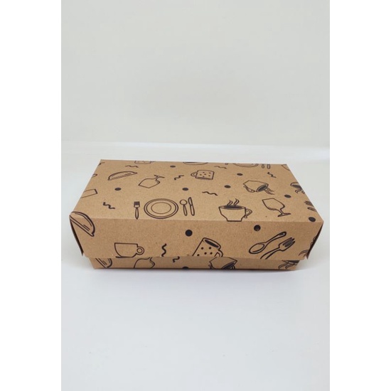 Paper Lunchbox MOTIF (Full Laminasi)