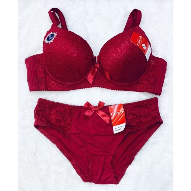 BH Set | Bra Set + CD Brukat SOREX 17126 Pakai Kawat Dan Busa Tipis