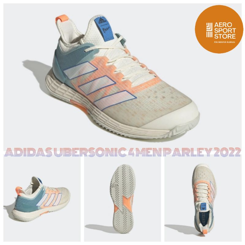 [ SEPATU TENIS LAPANGAN ADIDAS ADIZERO UBERSONIC 4 PARLEY MEN 2022 ORIGINAL ]