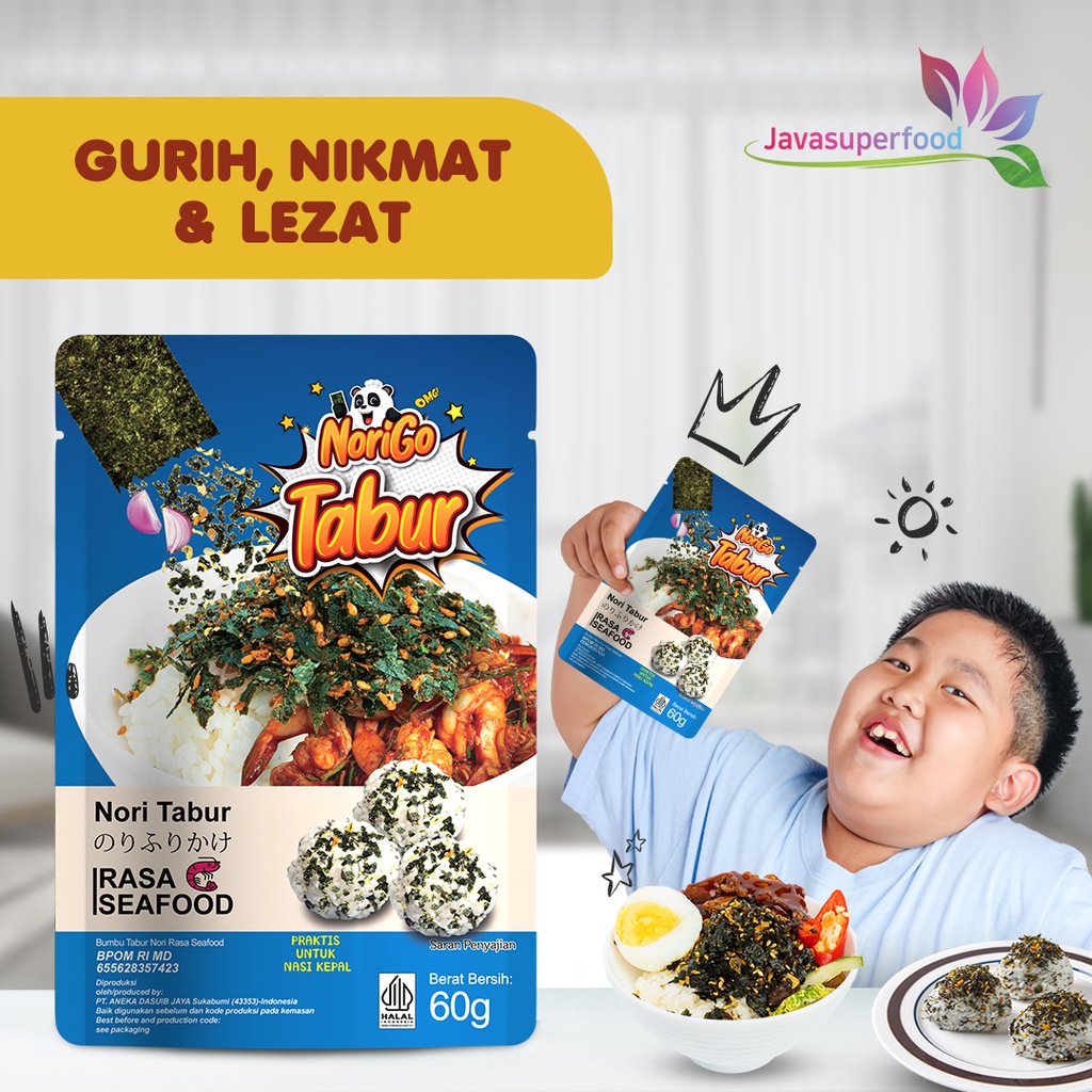 

(HALAL) Nori Tabur Rumput Laut Panggang - Rasa Seafood 60g