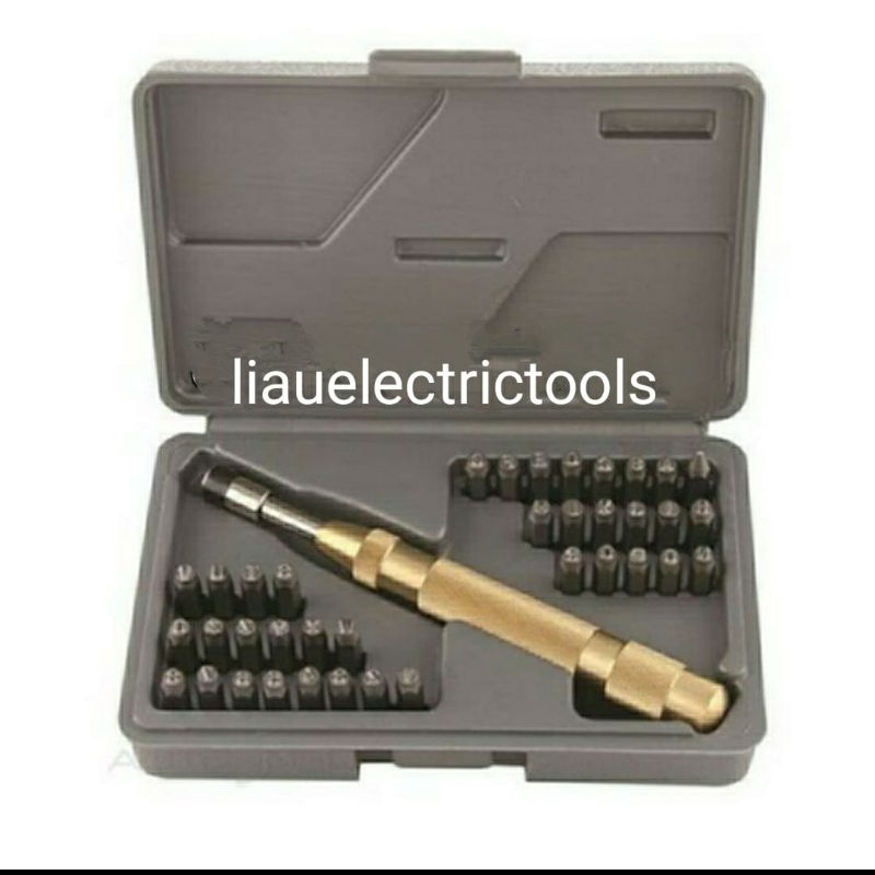 

Angka & Hurup Ketok Set 2 mm Stamp Punch Set 37 Pcs Stamping Tool