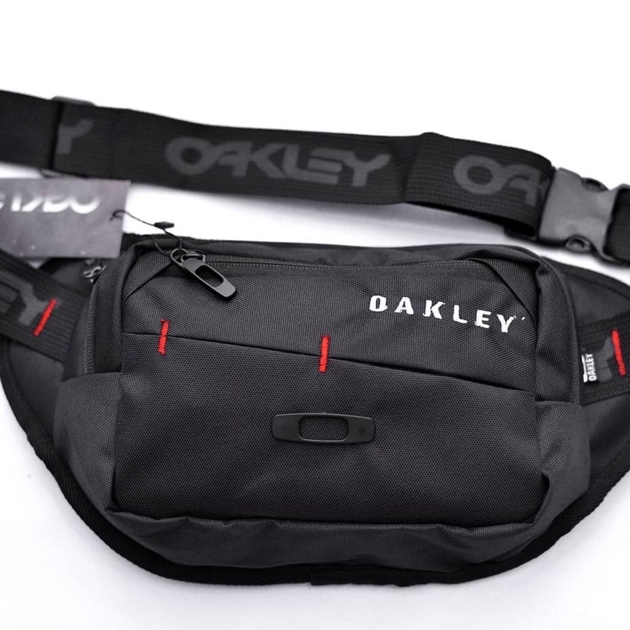 Akutama - Oakley Waist Bag Black Red Strip Premium