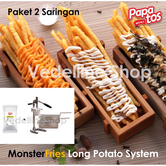 

Tokopratiwiw - Monster Fries System (Long Potato) - Paket 2 Saringan