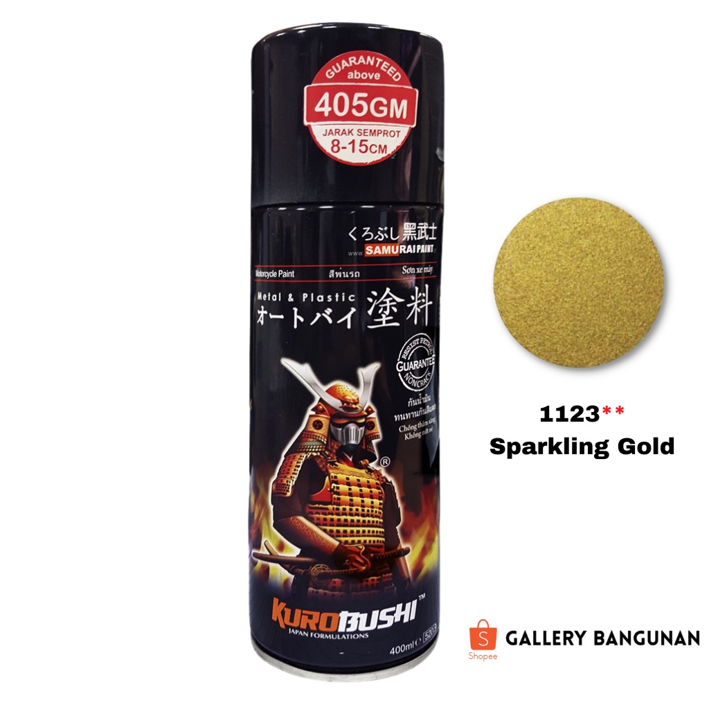 Samurai 1123 Sparkling Gold | Pilok Samurai | Pilox Samurai Metallic