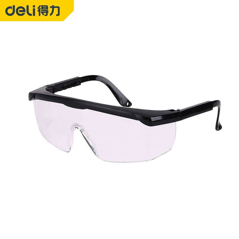 Kacamata Gerinda Clear Bening Safety Goggles Deli DL23901