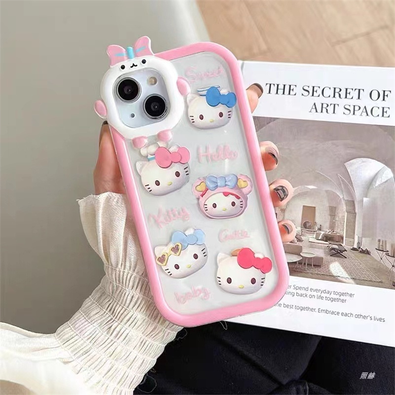 Soft Case Tpu Motif Kartun Kucing Monster Untuk iPhone 14 13 12 11 Pro Max X Xr Xs Max 7 8 6 6s Plus SE 2020