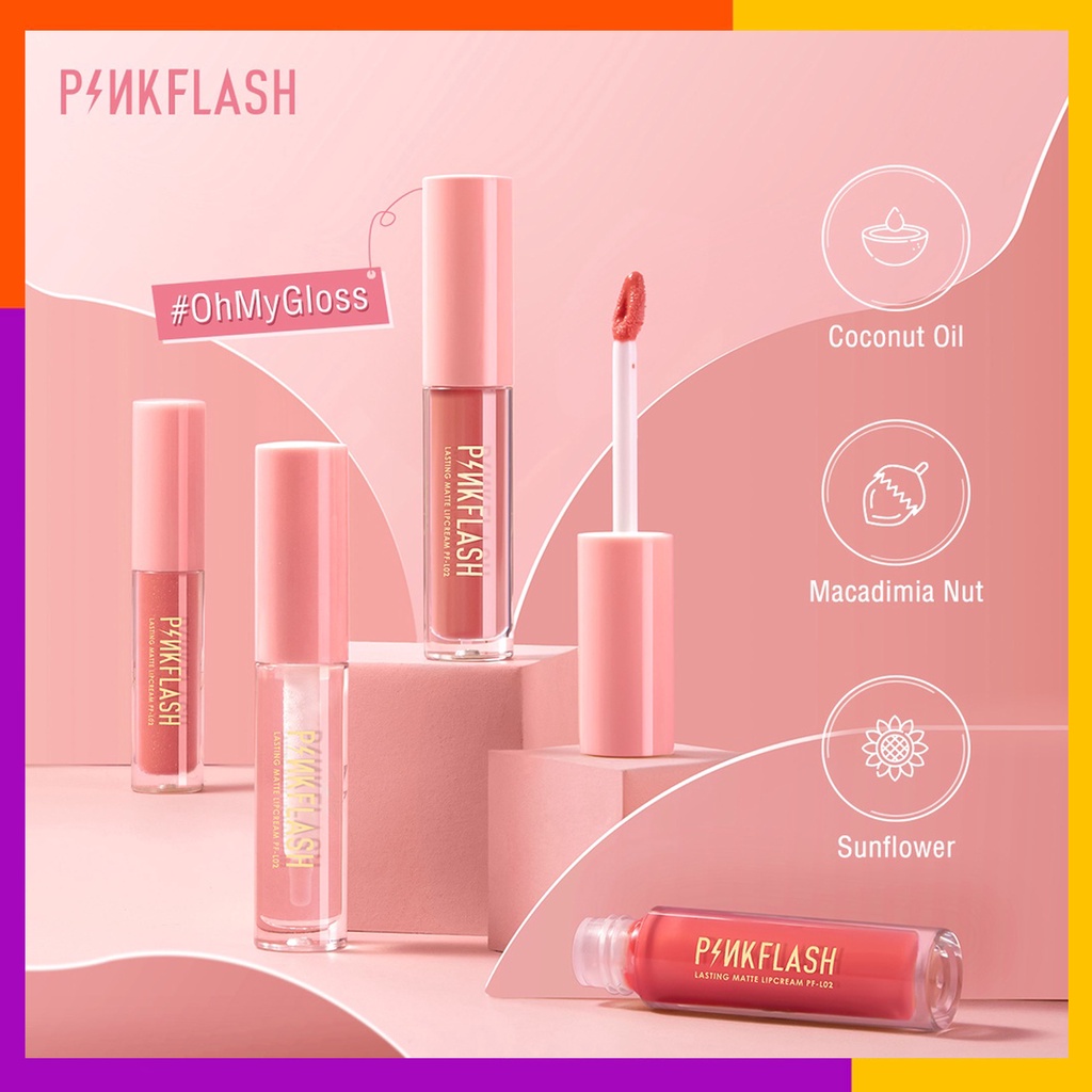 PINKFLASH Lasting Glossy Lipgloss | Lip Gloss