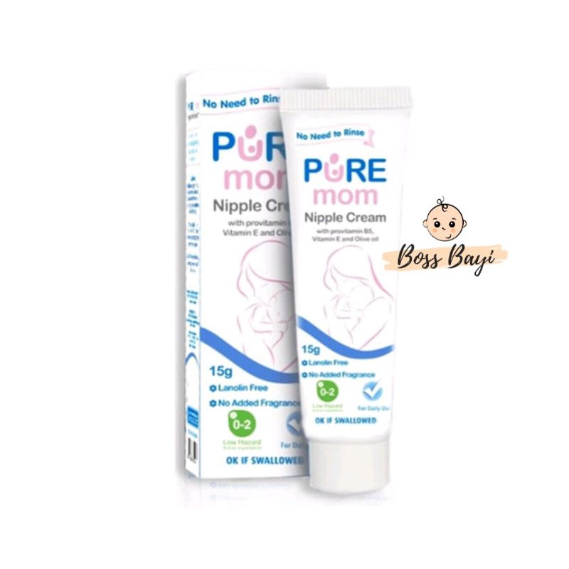 PURE MOM - Nipple Cream / Krim untuk melembabkan,melindungi puting