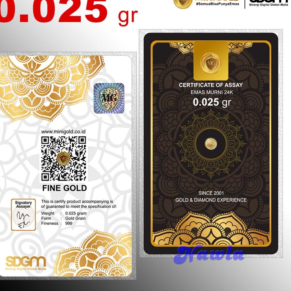 ↤ Minigold 0.025 gram BLACK Series Emas Murni Logam Mulia 24 Karat 0,025 gr ₹