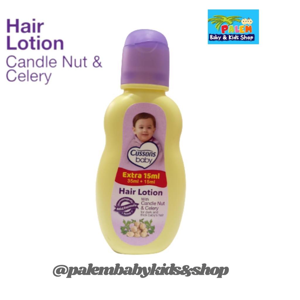 Baru Cussons Baby Hair Lotion 35ml+15ml Candle Nut &amp; Celery 8430