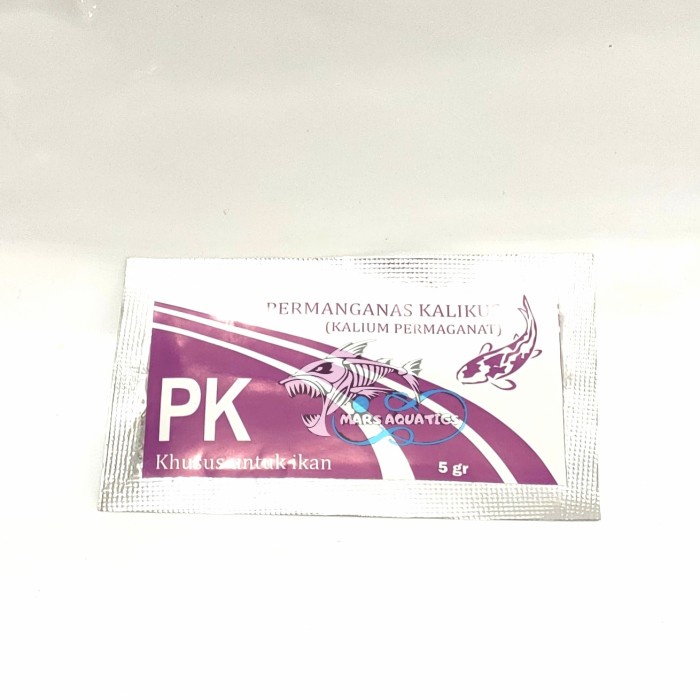 Obat Ikan Permanganas Kalikus Obat Jamur Parasit Bakteri Ikan PK 5gr