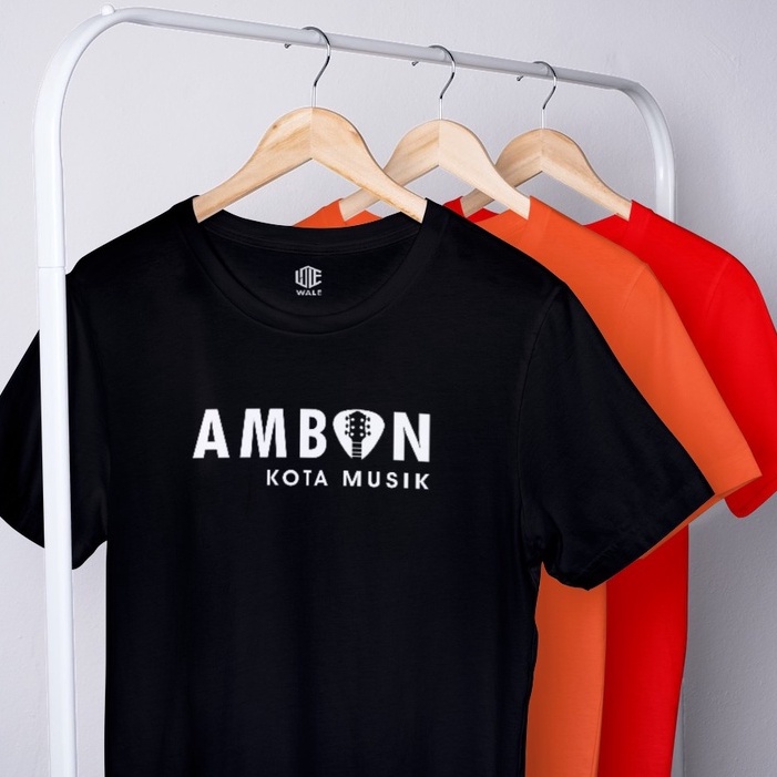 WALE T-Shirt  Pria Wanita Anak Kaos Ambon Maluku Ambon Kota Musik