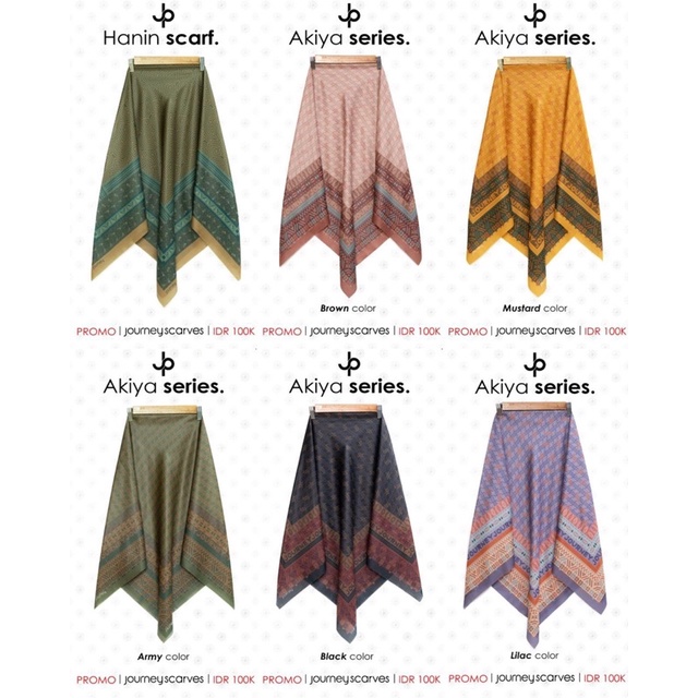 READY Hijab Reguler Journey Hanin Akiya Series by Journey Scarves