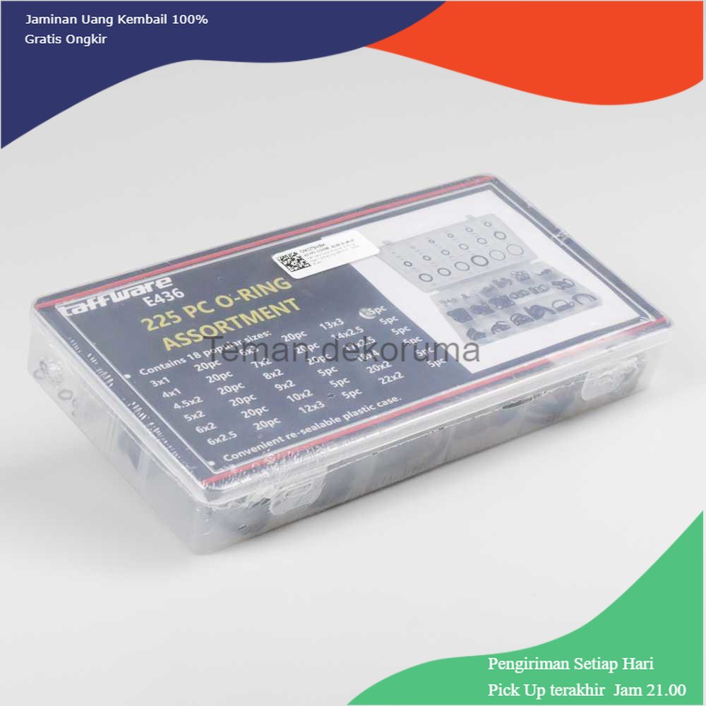 TD-PR2 Taffware Karet Rubber O Ring Seal Tightening 225 PCS - E436