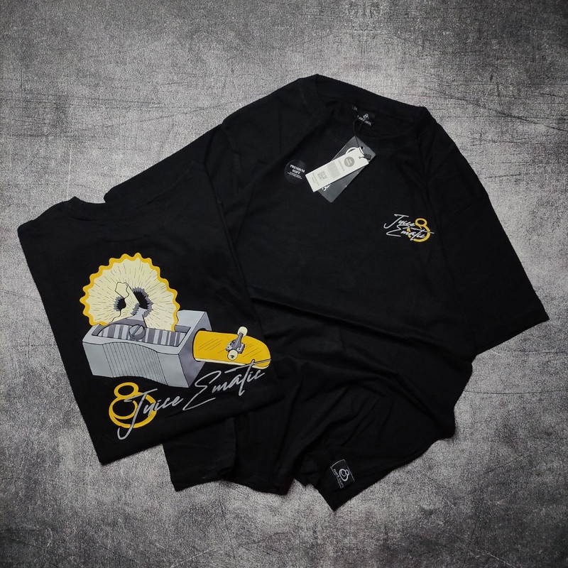 BAJU KAOS JUICE EMATIC HITAM KAOS PREMIUM KAOS DISTRO KATUN IMPORT