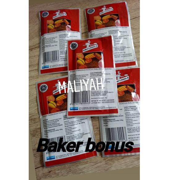 

♝ baker bonus A bread improver sachet 10 gram bahan baking roti ぉ