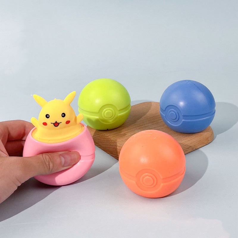 Mainan Squishy Anti Stress Pikachu Pop It/Stress Relieve Toys Wishy Squishy Pets Original Murah