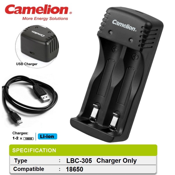 Camelion Charger Baterai 3,7V 18650 Lbc-305