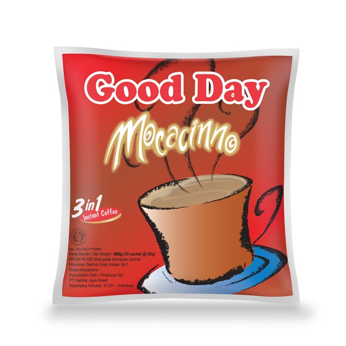 

GOOD DAY MOCACINNO RENTENG (50 SACHET@20 GRAM)