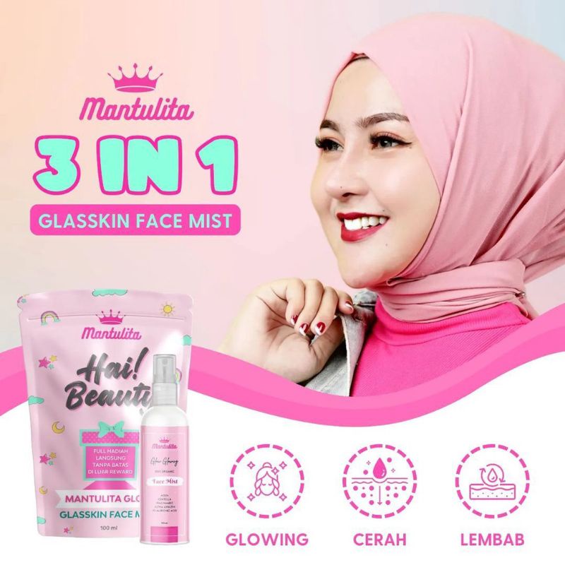 Facemist Glasskin Mantulita Glow skincare original