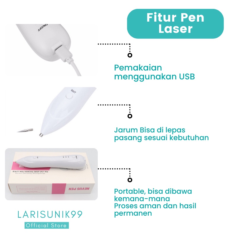 Alat Pen Laser Perawatan Kulit Serbaguna Untuk Menghilangkan Flek Perawatan Wajah Tatoo Kutil