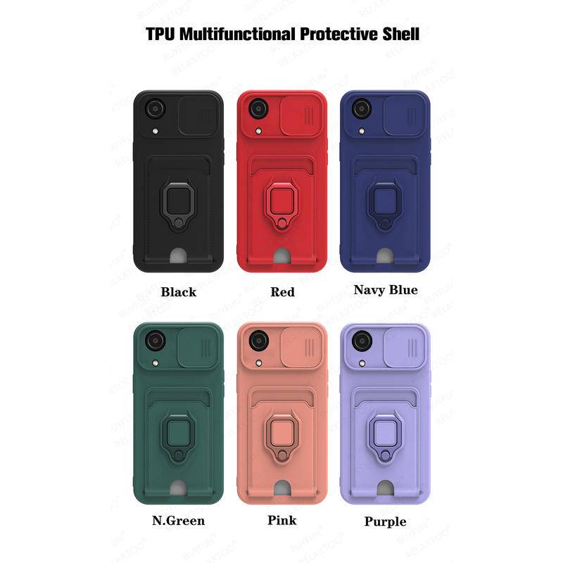 Case Pelindung Kamera Samsung Galaxy A03 Core Dengan Ring Stand Magnetik