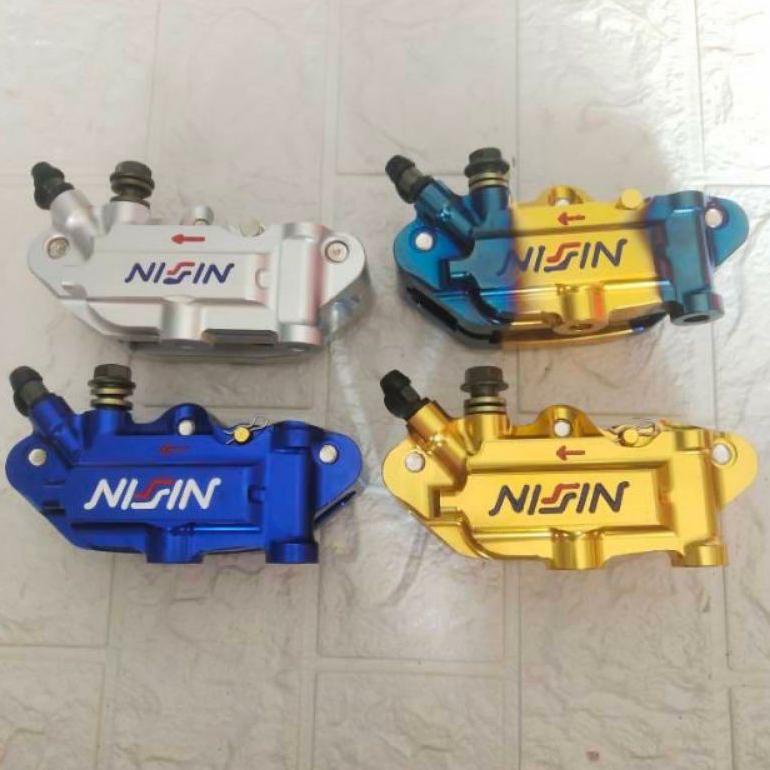 PRODUK- KALIPER NISSIN MONOBLOK 4 PISTON KIRI UNIVERSAL .