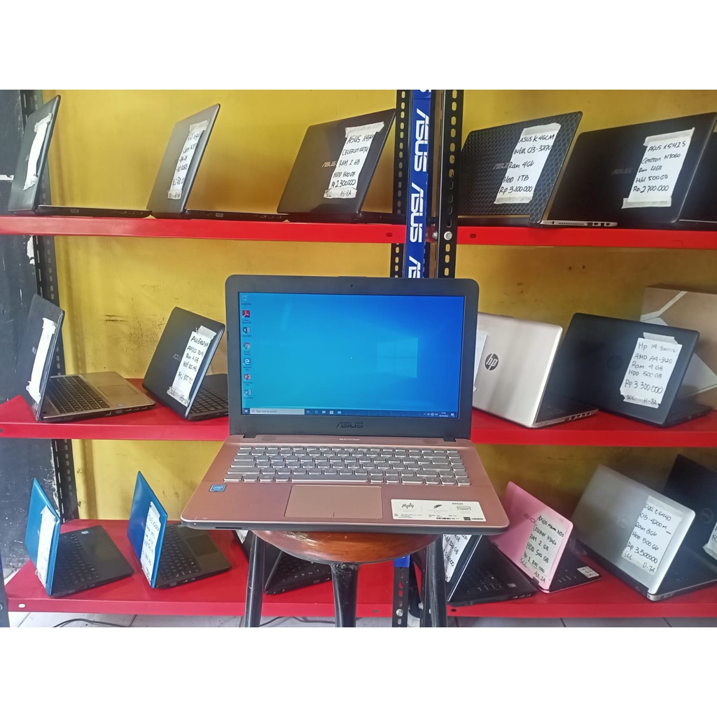 Laptop Second Asus X441MA Celeron N4000 Ram 4Gb Hdd 500Gb Ssd 128Gb