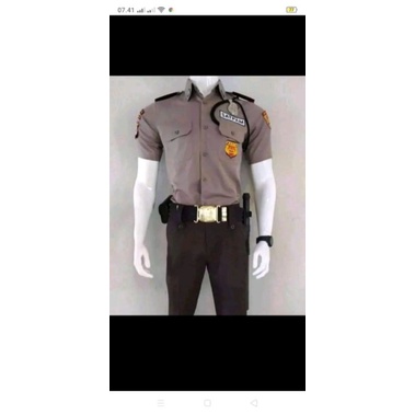 setelan seragam satpam abu##seragam satpam abu##seragam satpam terbaru##