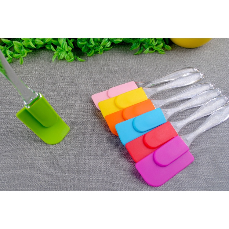 Spatula Masak Silicon Tahan panas Food Grade Gagang Bening HL SPATULA 19