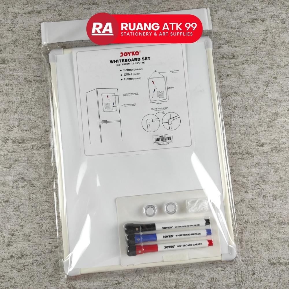 

Joyko Whiteboard Set WBS-10 Papan Tulis Putih Set